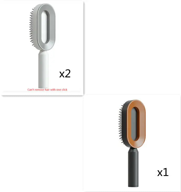 Self Cleaning Hair Brush For Women One-key Cleaning Hair Loss