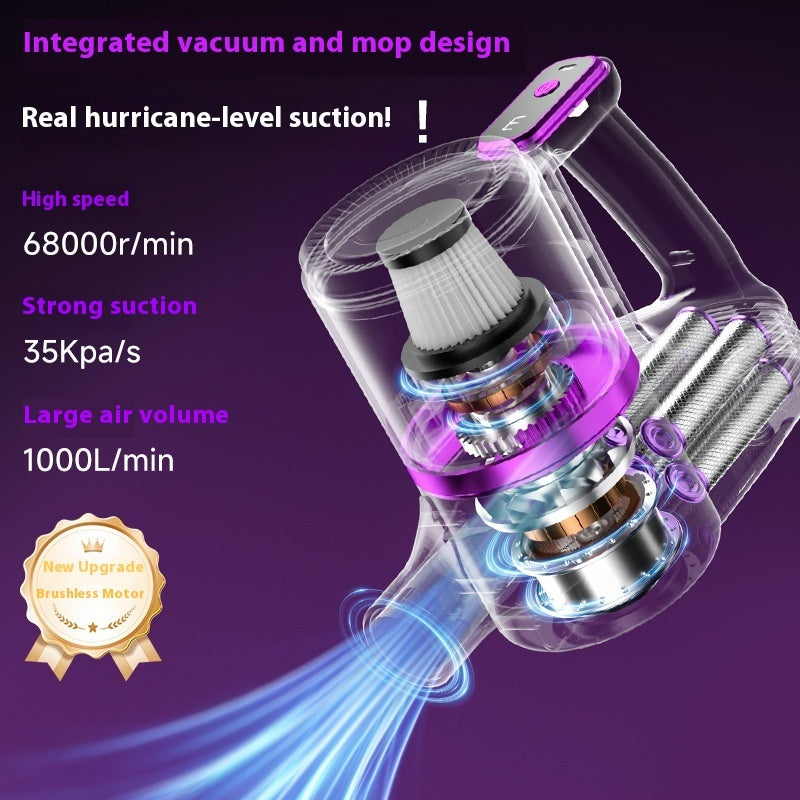 Household Cordless Self-Standing handheld vacuum cleaner Mop Integrated Dust Mop