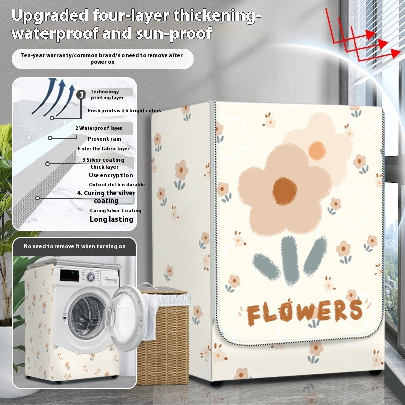 Dryer Cover Balcony Dustproof Thermal Shroud Universal Cover Cloth