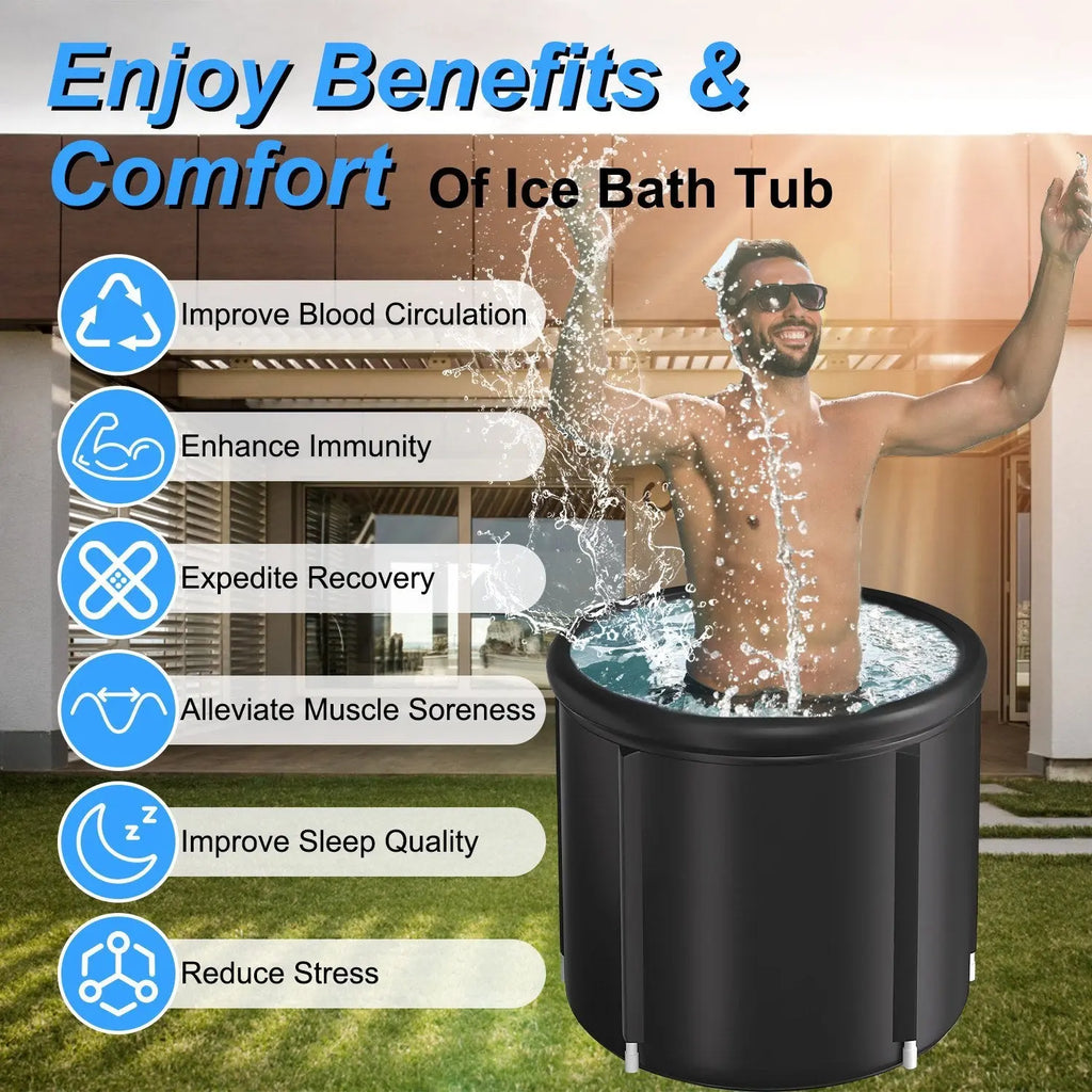 1Pc 97Gal Large Size Ice BathTub With Cover