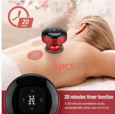 Electric Vacuum Cupping Massage Body Cups Anti-Cellulite Therapy Massager