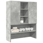 washing machine cabinet, concrete grey, 70.5x25.5x90 cm