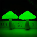 LED Night Light Mushroom Wall Socket Lamp