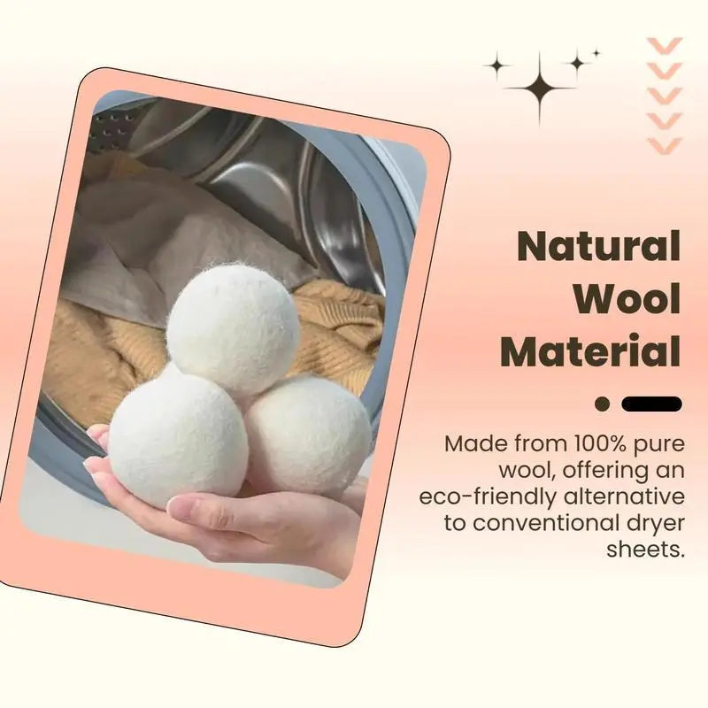 Laundry Dryer Balls, Reusable Laundry Balls