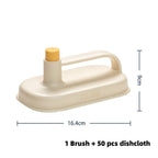 Kitchen Bathroom Toilet Cleaning Brush Glass Wall Cleaning Bath Brush Handle Cleaning Rag Ceramic Window Slot Clean Brush Kitchen Gadgets