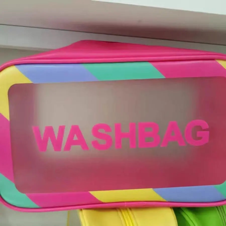 Upgraded Black Simple Bathroom Essential Toiletry Bag Four-piece Set