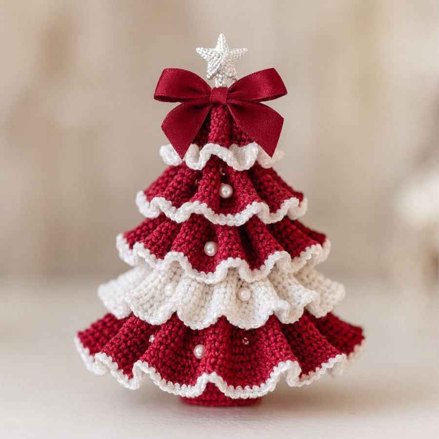 Crochet Christmas Tree Decoration DIY Material Package