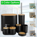 5 Colors Options - Set Of 8Pcs Bathroom Accessories