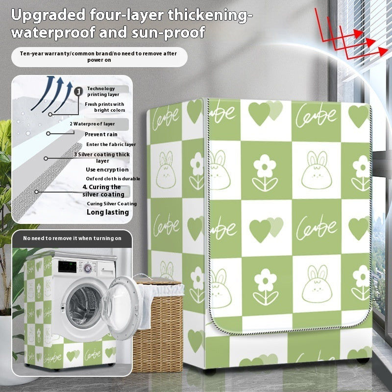 Dryer Cover Balcony Dustproof Thermal Shroud Universal Cover Cloth