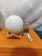 Lunar Humidifier Night Light Bedroom Household Aromatherapy Moisturizing Spray Dormitory Bedside Mute Creative Gift