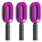 Self Cleaning Hair Brush For Women One-key Cleaning Hair Loss