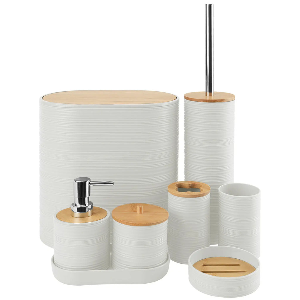 5 Colors Options - Set Of 8Pcs Bathroom Accessories