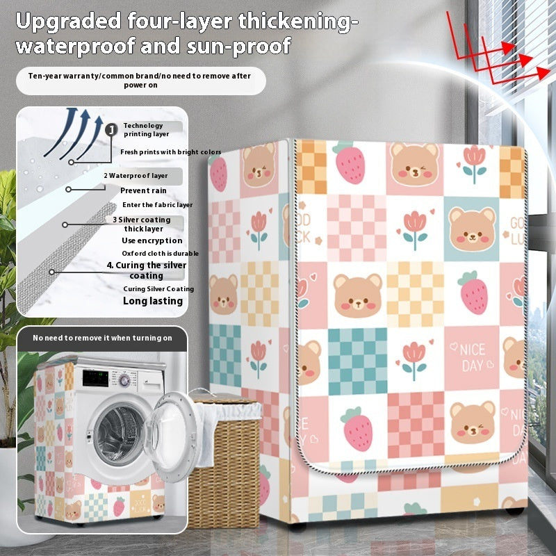 Dryer Cover Balcony Dustproof Thermal Shroud Universal Cover Cloth