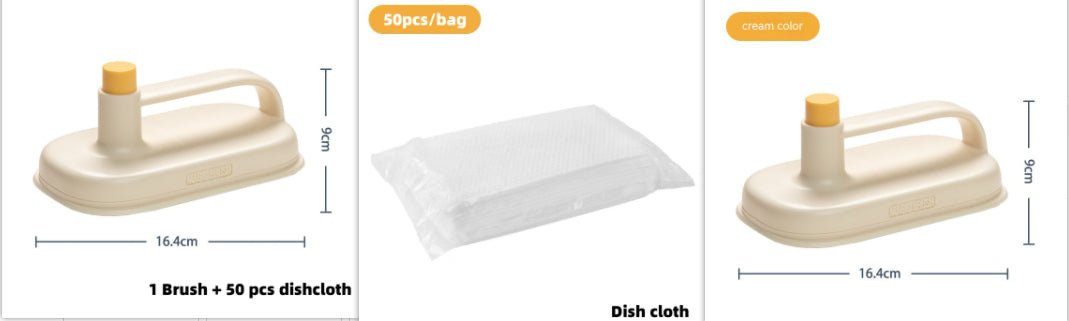 Kitchen Bathroom Toilet Cleaning Brush Glass Wall Cleaning Bath Brush Handle Cleaning Rag Ceramic Window Slot Clean Brush Kitchen Gadgets