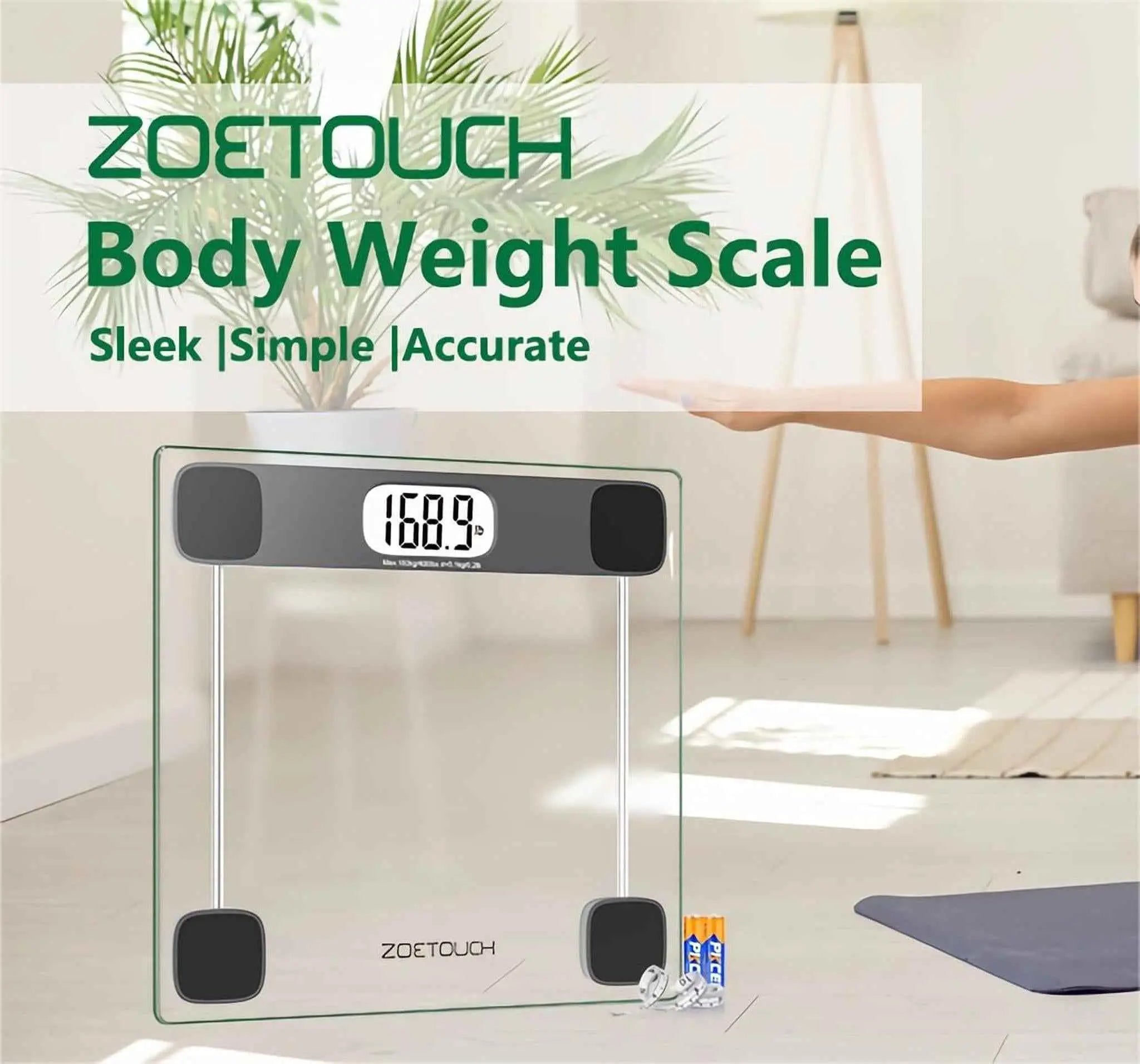 Accurate Digital Bathroom Scale - High Precision & Easy to Read