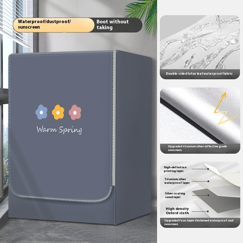 Dryer Cover Balcony Dustproof Thermal Shroud Universal Cover Cloth