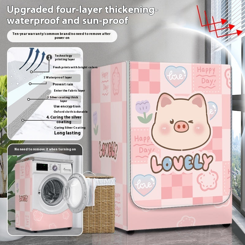 Dryer Cover Balcony Dustproof Thermal Shroud Universal Cover Cloth