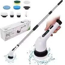 9 in 1 Electric Spin Scrubber Cordless Cleaning Brush Shower Scrubber Adjustable Extension Handle Waterproof For Tub Tile Floor