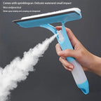 Window Cleaning Squeegee With Spray Bottle Attachment