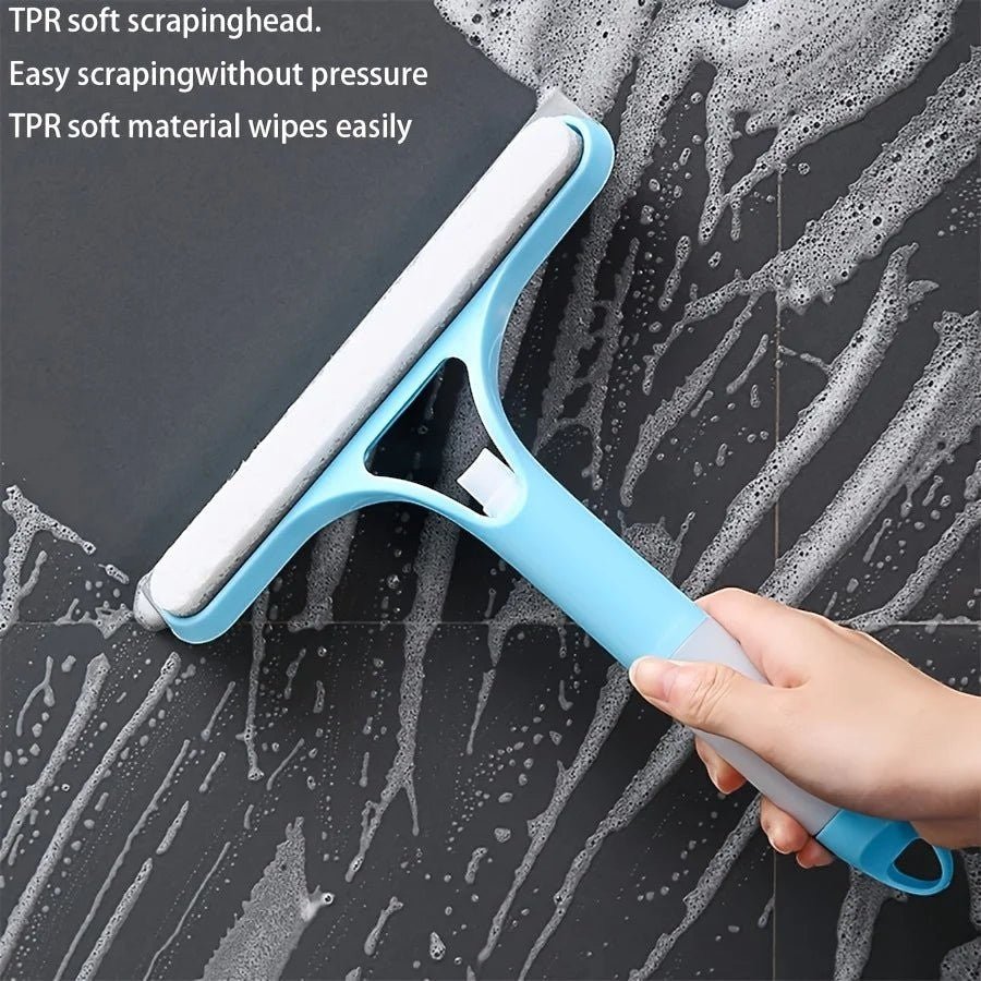 Window Cleaning Squeegee With Spray Bottle Attachment