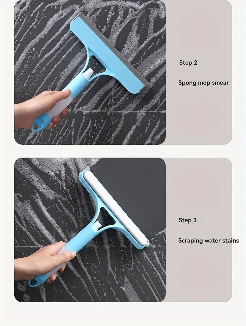 Window Cleaning Squeegee With Spray Bottle Attachment