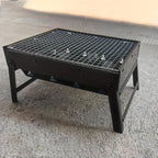 Portable Barbecue Stove with Foldable Barbecue Rack, Smokeless Charcoal Stove Suitable for Outdoor Camping and Picnics