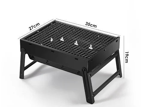 Portable Barbecue Stove with Foldable Barbecue Rack, Smokeless Charcoal Stove Suitable for Outdoor Camping and Picnics