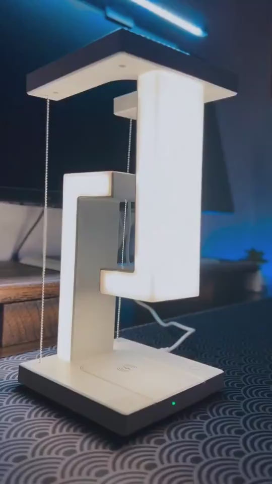 Creative Smartphone Wireless Charging Suspension Table Lamp Balance.