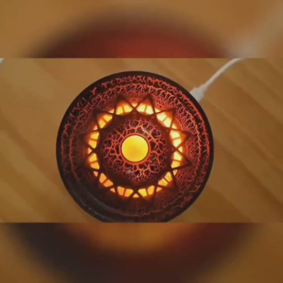 Volcanic Flame Aroma Essential Oil Diffuser USB Air Humidifier.