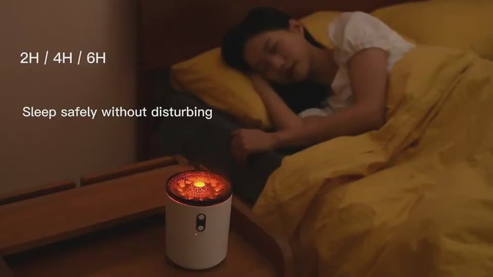 Volcanic Flame Aroma Essential Oil Diffuser USB Air Humidifier.
